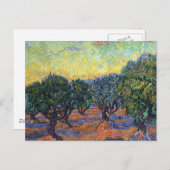 ヴィンセント・ヴァン・ゴッホ・オリーブグローブ印象派アート ポストカード (正面/裏面)