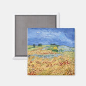 ヴィンセント・ヴァン・ゴッホ - オーベルの野原 マグネット (正面/裏面)