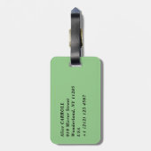 ヴィンセント・ヴァン・ゴッホ - オーベル近くのヴェセノッツの風景 ラゲッジタグ (裏面縦)