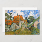 ヴィンセント・ヴァン・ゴッホ - オーベル・シュル・オワーズの通り 招待状 (正面/裏面)