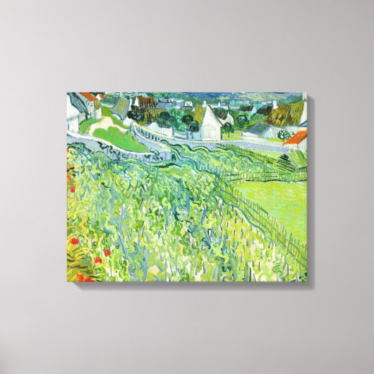 ヴィンセント・ヴァン・ゴッホ - オーベールのブドウ畑 キャンバスプリント (正面)