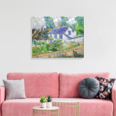 ヴィンセント・ヴァン・ゴッホ - オーベールの家 キャンバスプリント (インサイチュ (リビング))