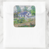 ヴィンセント・ヴァン・ゴッホ - オーベールの家 スクエアシール (バッグ)
