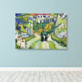 ヴィンセント・ヴァン・ゴッホ - オーベールの階段 キャンバスプリント (インサイチュ (ウッドフロア))