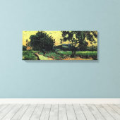 ヴィンセント・ヴァン・ゴッホ・オーヴェーのシャトーと風景 キャンバスプリント (インサイチュ (ウッドフロア))