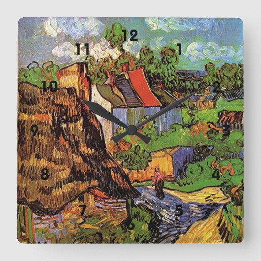 ヴィンセント・ヴァン・ゴッホ・オーヴェースの家ヴィレッジ スクエア壁時計 (正面)