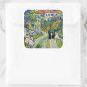ヴィンセント・ヴァン・ゴッホ – オーヴェースの階段 スクエアシール (バッグ)