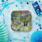 ヴィンセント・ヴァン・ゴッホ – オーヴェースの階段 ペーパープレート (パーティー)