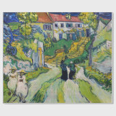 ヴィンセント・ヴァン・ゴッホ – オーヴェースの階段 ラッピングペーパー (フラット)