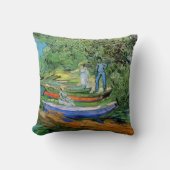 ヴィンセント・ヴァン・ゴッホ – オーヴェースのBank of the Oise クッション (正面)