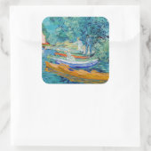 ヴィンセント・ヴァン・ゴッホ – オーヴェースのBank of the Oise スクエアシール (バッグ)