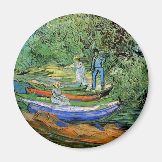 ヴィンセント・ヴァン・ゴッホ – オーヴェースのBank of the Oise マグネット (正面)