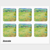 ヴィンセント・ヴァン・ゴッホ – オーヴェース近郊のヴァッセノッツの眺め スクエアシール (シート)