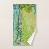 ヴィンセント・ヴァン・ゴッホ – オーヴェース近郊のヴァッセノッツの眺め バスタオルセット (ハンドタオル)