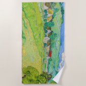 ヴィンセント・ヴァン・ゴッホ – オーヴェース近郊のヴァッセノッツの眺め ビーチタオル (正面)