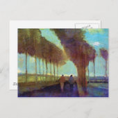 ヴィンセント・ヴァン・ゴッホ – カントリーレーンと2姿 ポストカード (正面/裏面)