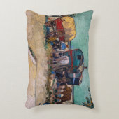 ヴィンセント・ヴァン・ゴッホ – キャラバン島、ジプシーのキャンプ アクセントクッション (正面(垂直))