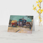 ヴィンセント・ヴァン・ゴッホ – キャラバン島、ジプシーのキャンプ カード (黄色い花)