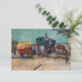 ヴィンセント・ヴァン・ゴッホ – キャラバン島、ジプシーのキャンプ サンキューカード (スタンド正面)