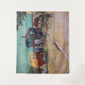 ヴィンセント・ヴァン・ゴッホ – キャラバン島、ジプシーのキャンプ タペストリー (正面)