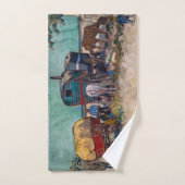 ヴィンセント・ヴァン・ゴッホ – キャラバン島、ジプシーのキャンプ バスタオルセット (ハンドタオル)