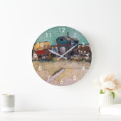 ヴィンセント・ヴァン・ゴッホ – キャラバン島、ジプシーのキャンプ ラージ壁時計 (ホーム)