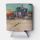 ヴィンセント・ヴァン・ゴッホ – キャラバン島、ジプシーのキャンプ 缶クーラー (裏面)