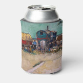 ヴィンセント・ヴァン・ゴッホ – キャラバン島、ジプシーのキャンプ 缶クーラー (缶裏面)