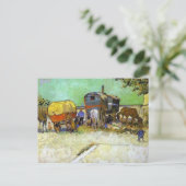 ヴィンセント・ヴァン・ゴッホ – キャラバン – ジプシーのキャンプ ポストカード (スタンド正面)