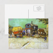 ヴィンセント・ヴァン・ゴッホ – キャラバン – ジプシーのキャンプ ポストカード (正面/裏面)