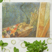 ヴィンセント・ヴァン・ゴッホ - キャンバスの前で自画像 キッチンタオル (折り畳み)