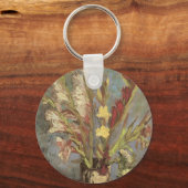 ヴィンセント・ヴァン・ゴッホ – グラジオリの静物壺 キーホルダー (正面)