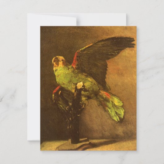 ヴィンセント・ヴァン・ゴッホ – グリーンパロットの静物詩 (正面)