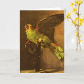 ヴィンセント・ヴァン・ゴッホ – グリーンパロットの静物詩 カード (黄色い花)