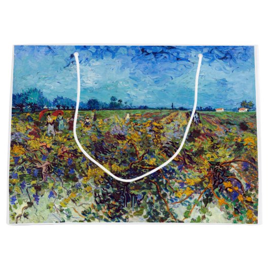 ヴィンセント・ヴァン・ゴッホ – グリーンヴィネヤード ラージペーパーバッグ (正面)