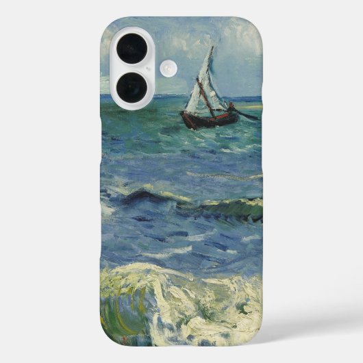 ヴィンセント・ヴァン・ゴッホ - サント・マリー近くの海景 Case-Mate iPhoneケース (裏面)