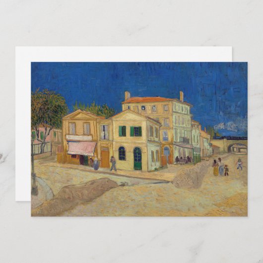 ヴィンセント・ヴァン・ゴッホ – ザ・イエローハウス/ザ・通り 招待状 (正面/裏面)