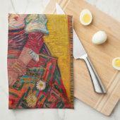 ヴィンセント・ヴァン・ゴッホ – ザ・イタリアンウーマン キッチンタオル (四つ折り)
