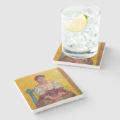 ヴィンセント・ヴァン・ゴッホ – ザ・イタリアンウーマン ストーンコースター (横)