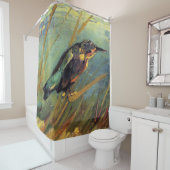 ヴィンセント・ヴァン・ゴッホ – ザ・キングフィッシャー – Bird Lover Art シャワーカーテン (インサイチュ)