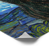 ヴィンセント・ヴァン・ゴッホ・ザ・スターリーナイトアートプリントレトロ ポスター (角)