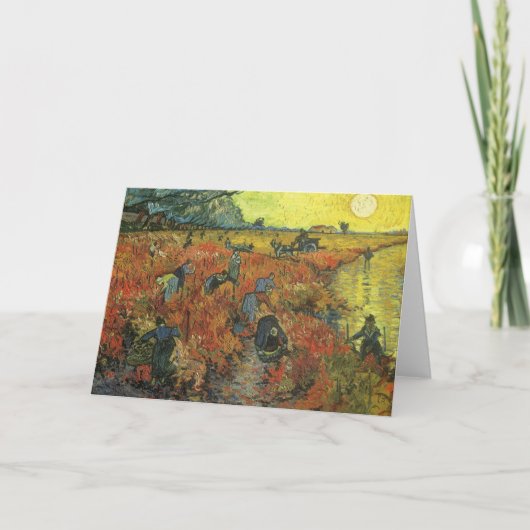 ヴィンセント・ヴァン・ゴッホ – ザ・レッド・ヴィネヤード カード (正面)