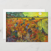 ヴィンセント・ヴァン・ゴッホ – ザ・レッド・ヴィネヤード 招待状 (正面/裏面)