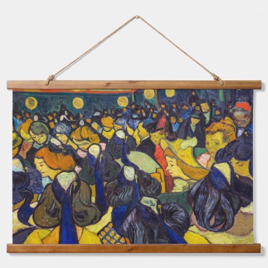 ヴィンセント・ヴァン・ゴッホ – ザ・社交ダンス・アレス 吊り下げ型タペストリー (正面)