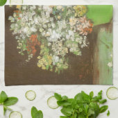 ヴィンセント・ヴァン・ゴッホ - シニヤと花の壺 キッチンタオル (折り畳み)