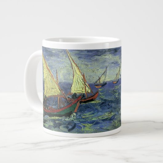 ヴィンセント・ヴァン・ゴッホ – シースケープ・アット・セイント・マリーズ ジャンボコーヒーマグカップ (正面左)