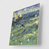 ヴィンセント・ヴァン・ゴッホ – シースケープ・アット・セイント・マリーズ スクエア壁時計 (傾斜)