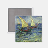 ヴィンセント・ヴァン・ゴッホ – シースケープ・アット・セイント・マリーズ マグネット (正面/裏面)