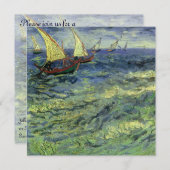 ヴィンセント・ヴァン・ゴッホ – シースケープ・アット・セイント・マリーズ 招待状 (正面/裏面)