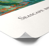 ヴィンセント・ヴァン・ゴッホ・シースケープLes Saintes Mariesの近く ポスター (角)